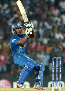Sri Lankan cricketer Jeevan Mendis plays a shot 