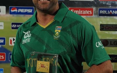 Jacques Kallis was named Man of the Match for his 4 for 15, South Africa v Zimbabwe