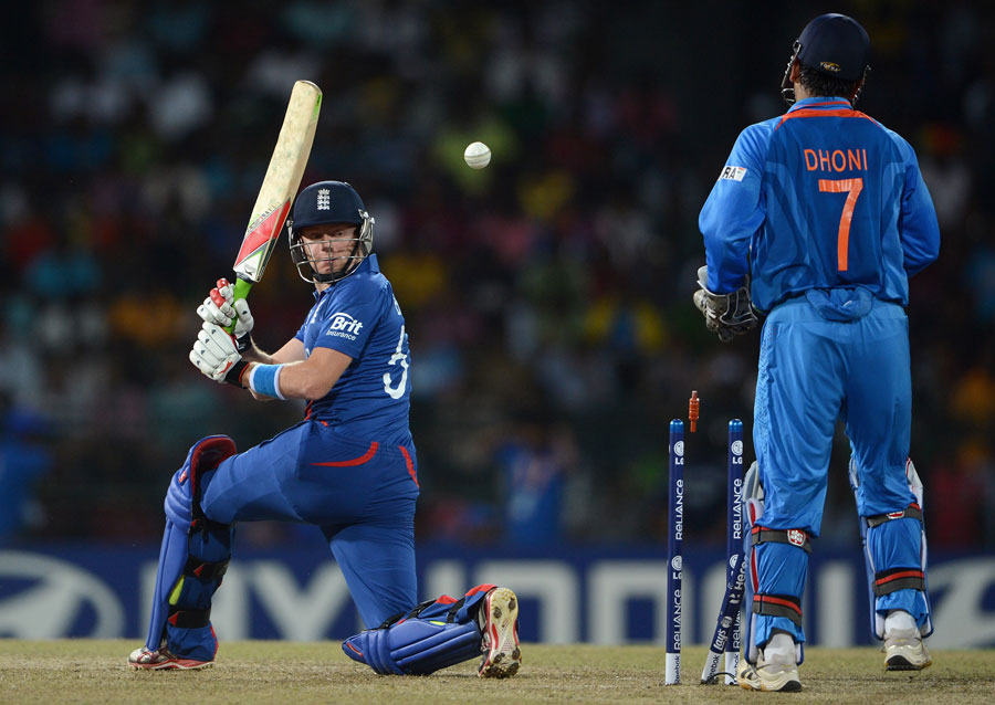 Jonny Bairstow failed to pick Piyush Chawla's googly