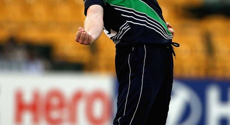 Kevin O'Brien lets out a scream, Australia v Ireland, World Twenty20 2012