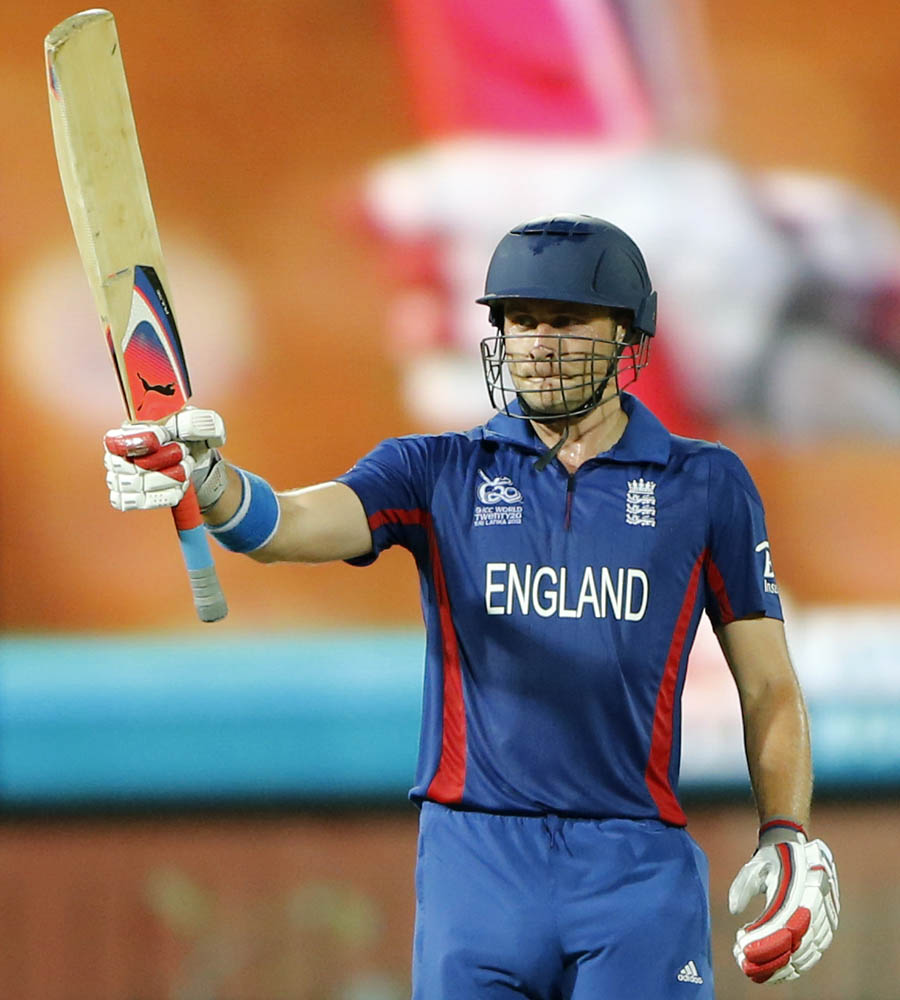 Luke Wright England batsman Luke Wright celebrates scoring a half century