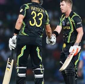 Shane Watson and David Warner almost completed a 10-wicket win