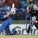Craig Kieswetter slogs and loses his middle stump to Daniel Vettori