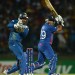 Samit Patel of England bats watched by Sri Lanka wicketkeeper Kumar Sangakkara
