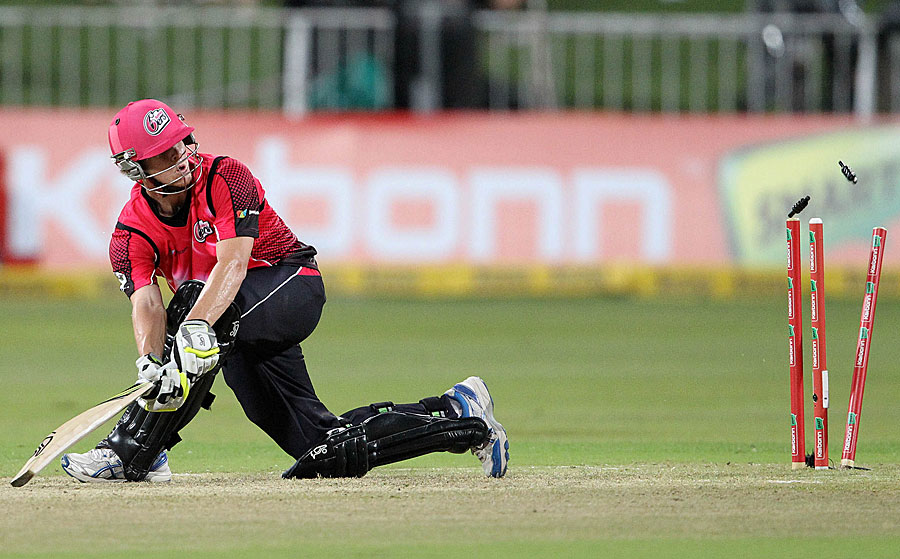 Steve Smith is bowled while trying to paddle Lasith Malinga