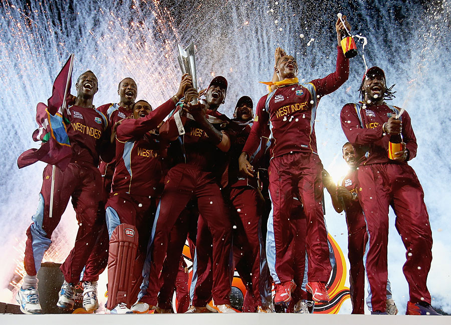 The fireworks start as West Indies get their hands on the prize