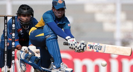 Deepika Rasangika scored 84 to help set up a strong total, India v Sri Lanka, Women's World Cup 2013