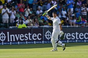 Graeme Smith scored a half-century in his 100th Test as captain, South Africa v Pakistan, 1st Test, Johannesburg, 2nd day