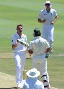 Nasir Jamshed was Dale Steyn's second wicket, South Africa v Pakistan, 1st Test, Johannesburg, 2nd day