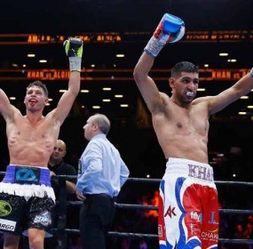 Amir Khan vs. Chris Algieri pictures