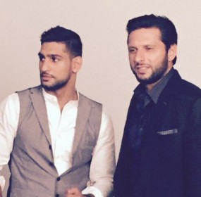 Amir Khan & Shahid Afridi