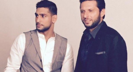Amir Khan & Shahid Afridi
