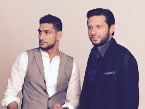 Amir Khan & Shahid Afridi