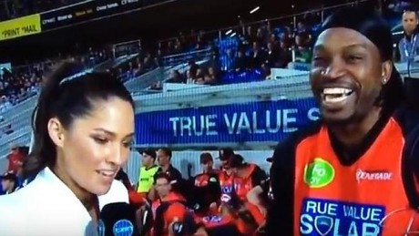 Chris Gayle interview with Mel McLaughlin