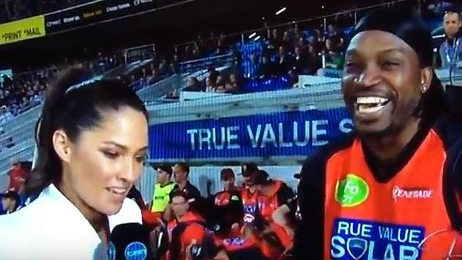 Chris Gayle interview with Mel McLaughlin