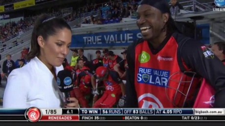 Chris Gayle interview with Mel McLaughlin