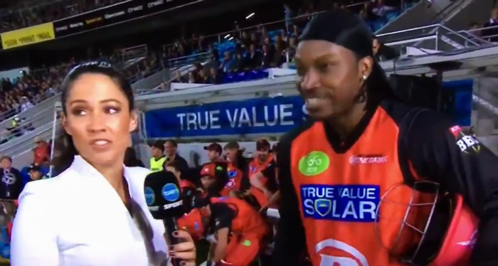 Chris Gayle interview with Mel McLaughlin