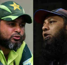 Inzamam ul Haq and Mushtaq Ahmed