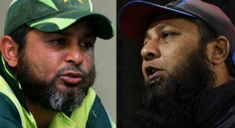 Inzamam ul Haq and Mushtaq Ahmed