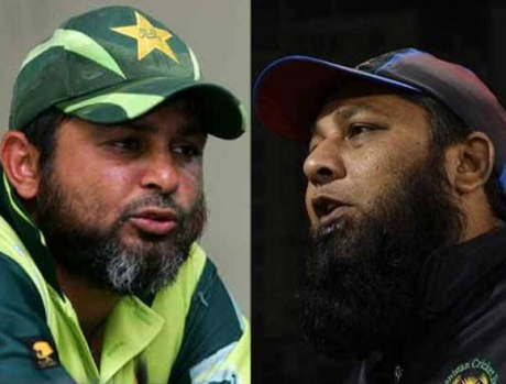 Inzamam ul Haq and Mushtaq Ahmed