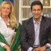 Wasim Akram with Wife Shaniera Wasim Akram with Wife Shaniera