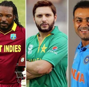 Afridi, Gayle and Sehwag Together in Same Tournament Afridi, Gayle and Sehwag Together in Same Tournament