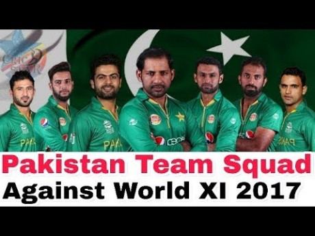 Pakistan Squad for 3rd T20 against World XI 2017: