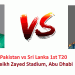 Pak vs SL First T20i Match