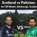 Pakistan Vs Scotland