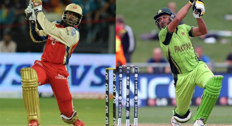 Chris gyle & shahid afridi