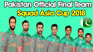 Team Pakistan Squad