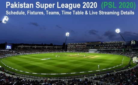 PSL 2020 Fixture and Live Streaming