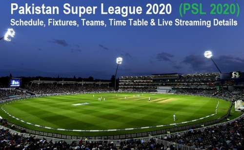 PSL 2020 Fixture and Live Streaming